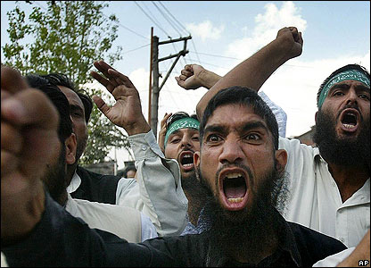 Nilgoon inage: Muslim Protesters in Pakistan